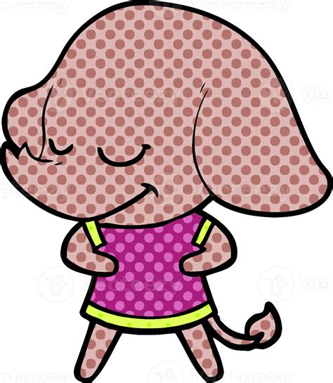 cartoon smiling elephant 45036558 PNG