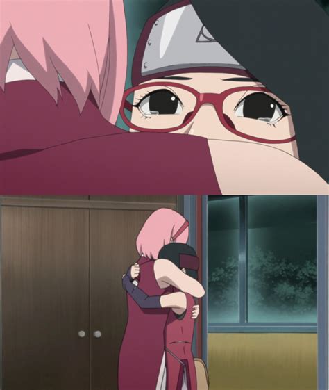 Cute Sakura Sarada New Uchiha Generation Ergyprime Illustrations ART