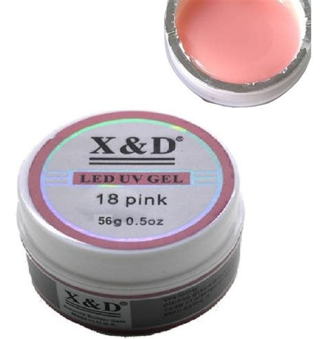 12x Gel X D 56g Cor Nude 17 Transparente Pink Gel X D Unhas