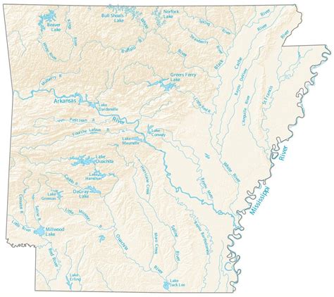 map  arkansas cities  roads gis geography
