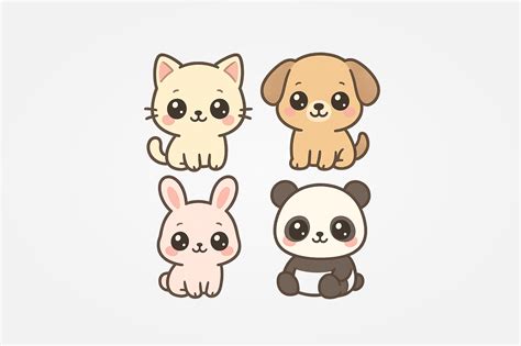 kawaii cute animal clipart 3