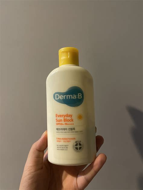 รีวิว กันแดด Derma B Everyday Sunblock ขวดใหญ่คุ้มมาก - The Skin Journal