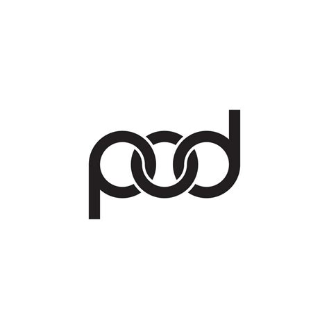 Letters Pod Monogram Logo Design 24514115 Vector Art At Vecteezy