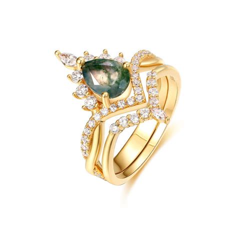 Moss Agate Ring