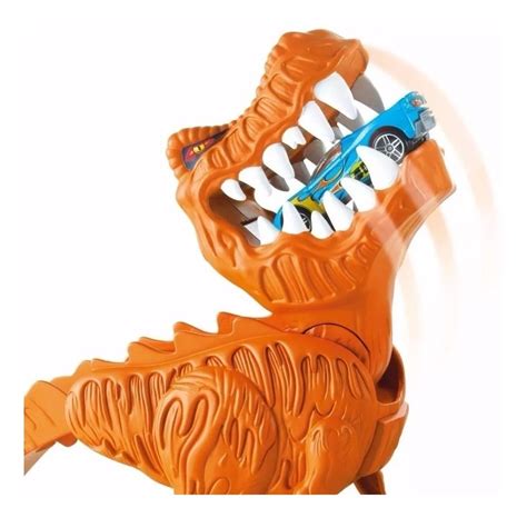 Pista Hot Wheels Ataque Do T Rex C Som Dinossauro Mattel Parcelamento Sem Juros