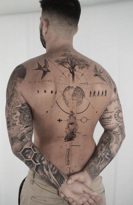 100 Cool Patchwork Tattoo Design Ideas Back Tattoo Chest Tattoo Men