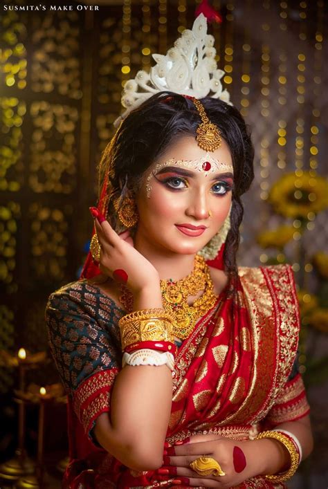 Pin By Roshan Kumar On Bengali Wedding Culture Bengali Bridal Makeup