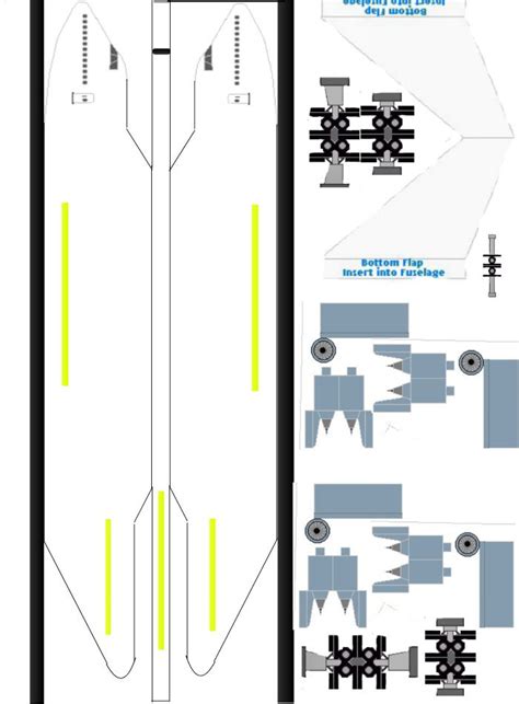 boeing  dreamlifter paper model template cardboard  born loser