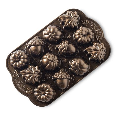 Autumn Cakelet Pan Mini Cake Pans Fall Bakeware Nordic Ware