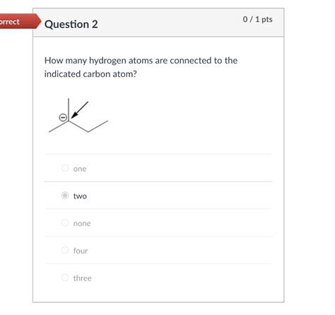 Solved How Many Hydrogen Atoms Are Connected To The Chegg