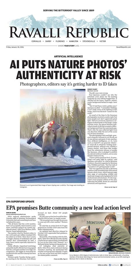 Ravalli republic hamilton montana covers vital news for the valley 48