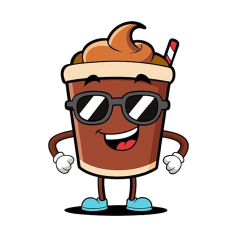 Hot Chocolate Cartoon Character Clipart Vector Isolated On White Background Premium AI