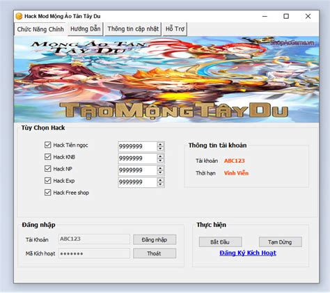 hack mod mong ao tan tay du thanh cong