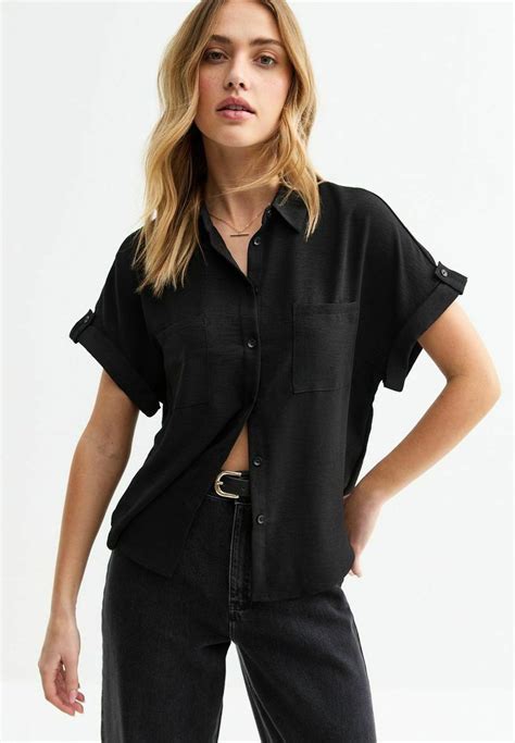 Black Down Blouse