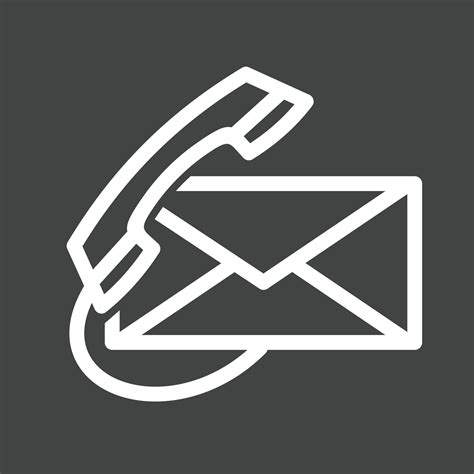 Email or Call Line Inverted Icon 15002416 Vector Art at Vecteezy