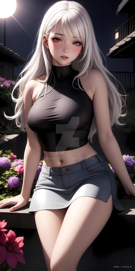 Hot Anime Girl White Hair By Akisakixyz On Deviantart