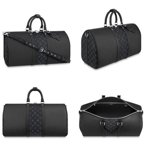mens luxury duffle bag luxury weekender bag  adjustable strap