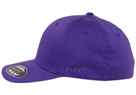 Женская бейсболка без застежки сзади FlexFit фиолетовая Вышивка на ...