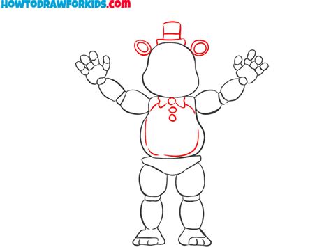freddy fazbear how to draw
