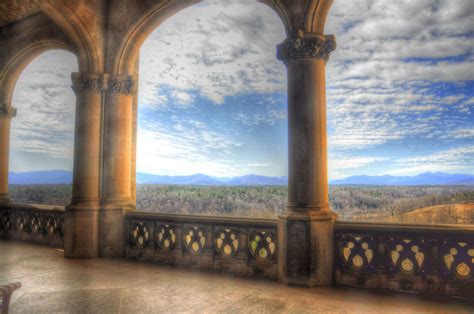 Breathtaking View of the Smokies from Biltmore Estate Porch