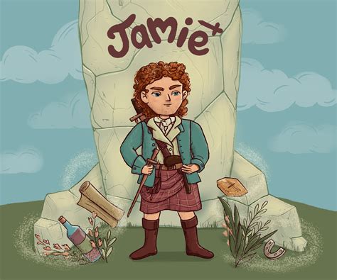 Jamie Frazer - character design, cartoon FanArt Outlander | Behance