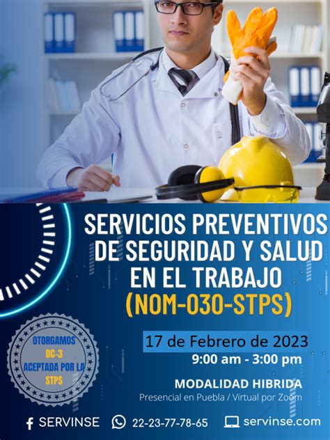 nom  stps servicios preventivos de seguridad  salud servinse