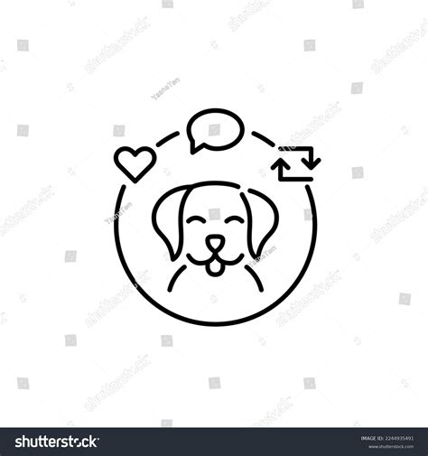 Dog Social Media Avatar Like Message Stock Vector (Royalty Free) 2244935491 | Shutterstock
