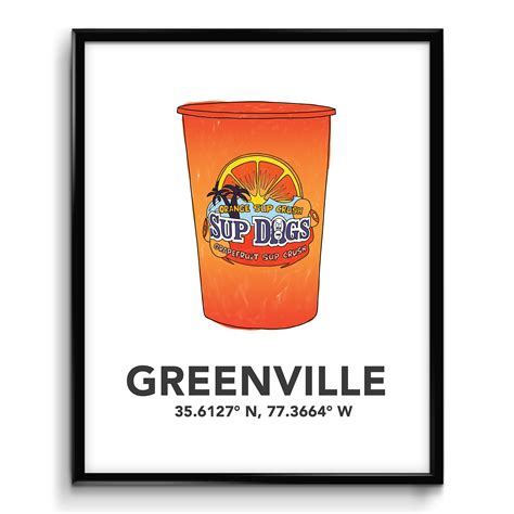 Greenville NC Sup Dogs Art Print
