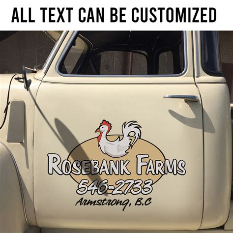Pcs Personalized Farm Truck Lettering Ranch Truck Lettering Hot Rod Vinyl Sticker Bluefink