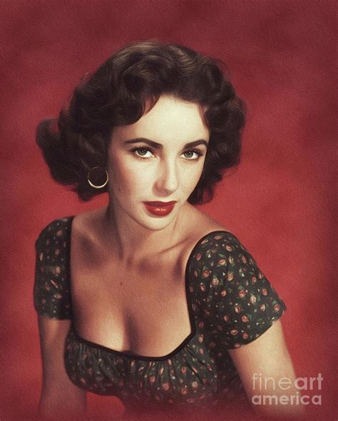 Elizabeth Taylor, Hollywood Legend Painting by John Springfield - Pixels