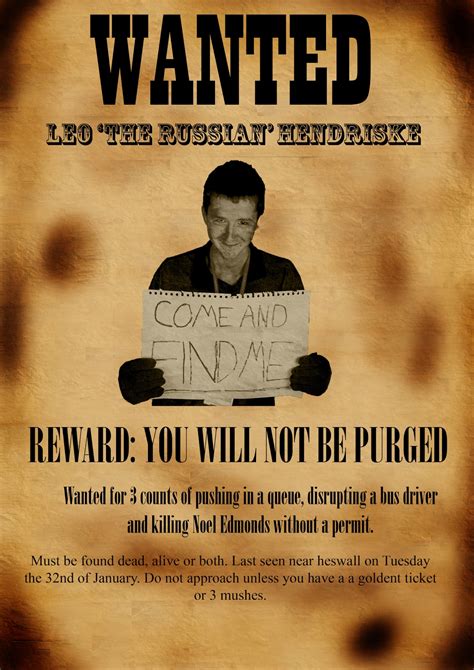 hendrikse media blog wanted poster