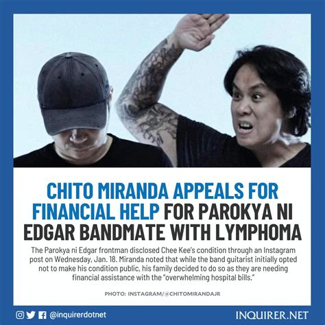 Inquirer On Twitter Chito Miranda Reached Out To The Public And Asked