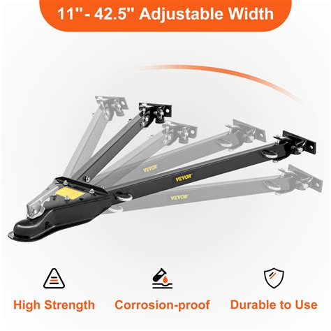 VEVOR Tow Bar, 5000 lbs Towing Capacity, Powder-Coating Steel Bumper