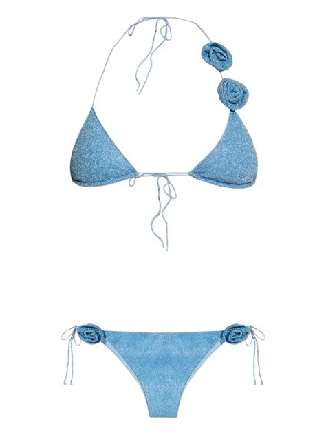 Oséree Lumière Rose Bikini Blau FARFETCH DE