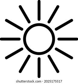 Vector Image Icon Sun Rays Stock Vector (Royalty Free) 2025175517 ...