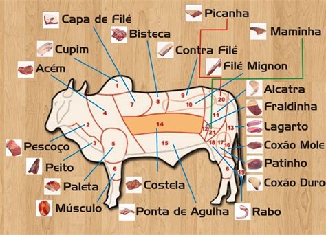 Cortes De Carne Bovina E Sua Utilização - Como escolher a carne bovina? E em que receita usar cada tipo de corte ...