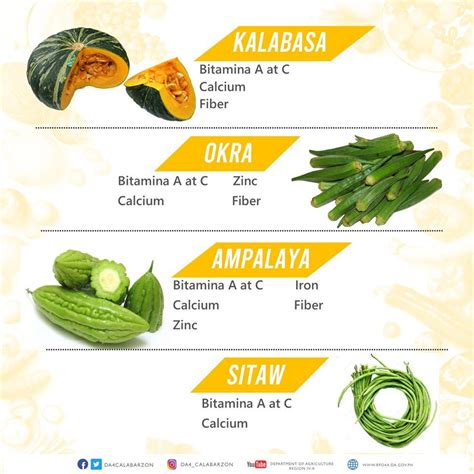 Mga Halimbawa Ng Masusustansyang Gulay At Prutas Sa Calabarzon