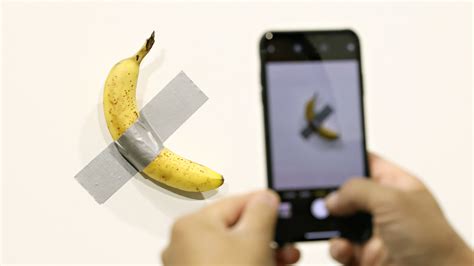 Hungry Guy Eats Banana Modern Art Piece That Sold For $120K