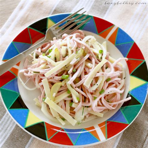 Wurstsalat Sausage Salad Foxy Folksy