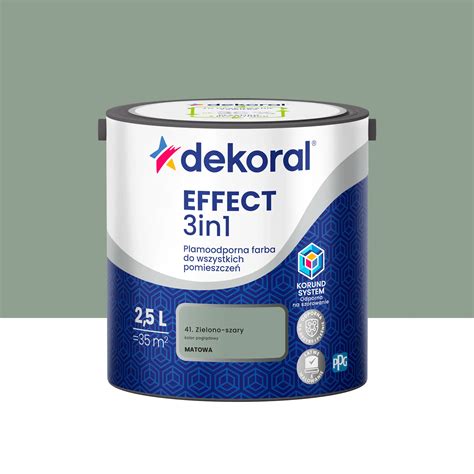 Farba Dekoral Effect 3w1 Zielono Szary 2 5 L Leroy Merlin