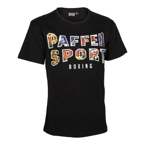 Paffen Sport Kinder Comic T Shirt Schwarz Aat