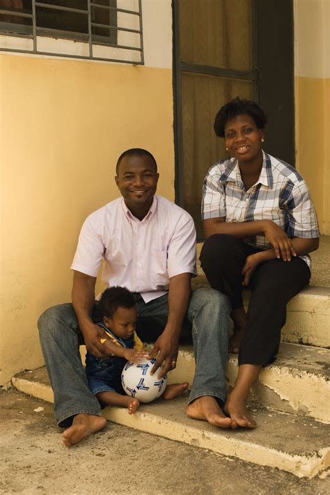 Family Outside in Ghana