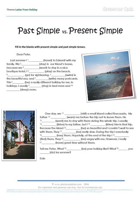 Present Perfect Simple And Past Simple Exercises 2