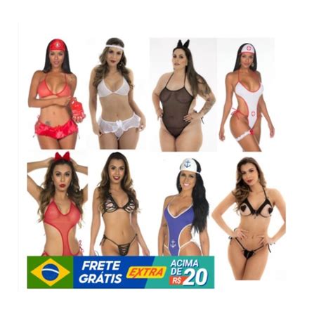 Kit Mini Fantasias Pimenta Sexy Variados Modelos Fantasia Sensual Er Ticas Sexy Sex Shop