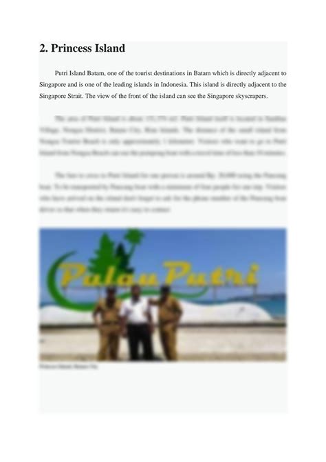 SOLUTION: These are 8 tourist places in batam that you deserve to visit