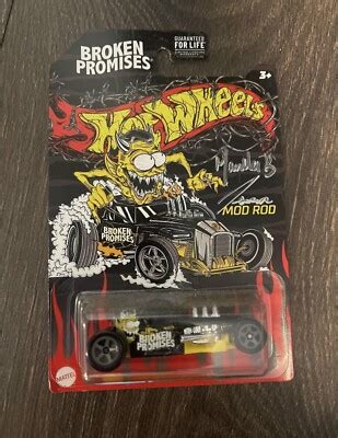 Mattel Broken Promises X Hot Wheels Official Collaboration Mod Rod NEW