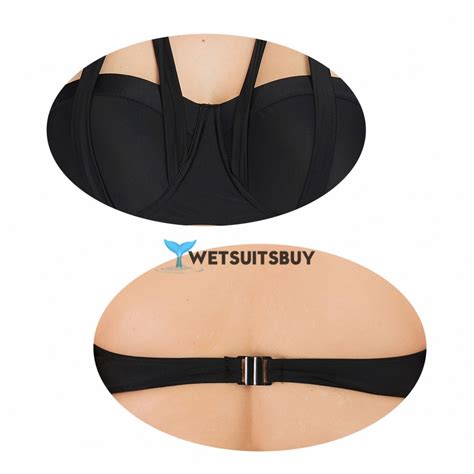Sexy Black Plus Size Bikini Hollow Halter Top Swimsuit