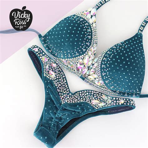 Turquoise Signature Collection Designer Bikini By Vicky Ross Etsy