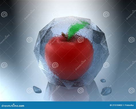 frozen apple stock illustration illustration  apple