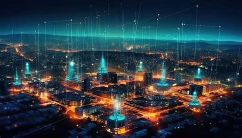 network smart city stock  images  backgrounds